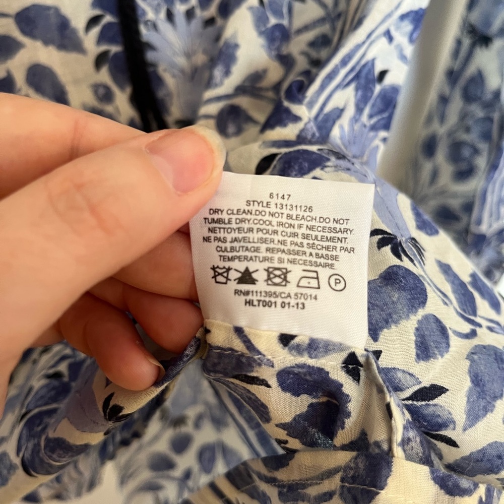 Tory Burch Gracelynn blue tassel top - Picture 8 of 9